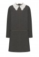 Girls Long Sleeve Jersey Dress dark grey melange