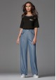 Decorative Chain Flared Trousers