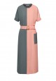 Bicolored Assymetric Dress