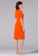 Crepe Dress orange