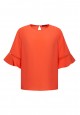 040W2653 блузка с коротким рукавом для женщины цвет коралловый