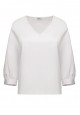 040W2654 блузка с укороченным рукавом для женщины цвет белый