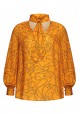 040W2670 блузка с длинным рукавом для женщины цвет оранжевый