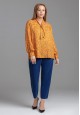 Womens Long Sleeve Blouse orange