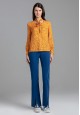 040W2610 блузка с длинным рукавом для женщины цвет оранжевый