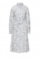 Платье из вискозы с морским орнаментом цвет белый