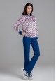 040W2613 блузка с длинным рукавом для женщины цвет мультицвет