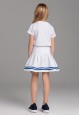 Girls Jersey Skirt white