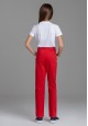 pantaloni pentru fete culoare roșie