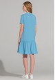 040W4161 трикотажное платье с коротким рукавом для женщины