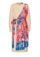 159W4130 платье с длинным рукавом для женщины цвет персиковый