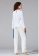 040W2626 блузка с длинным рукавом для женщины цвет белый