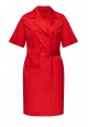 Платье с накладным карманом цвет красный