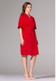 Patch Pocket Dress red