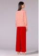 070W2633 блузка с длинным рукавом для женщины цвет мультицвет