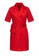 Платье с накладным карманом цвет красный