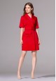 070W4135 платье с коротким рукавом для женщины цвет красный