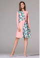 070W4133 трикотажное платье с длинным рукавом для женщины цвет мультицвет
