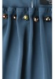040W2624 блузка с укороченным  рукавом для женщины цвет синий