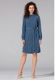 040W4125 платье с длинным рукавом для женщины цвет синий