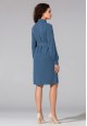 040W4125 платье с длинным рукавом для женщины цвет синий