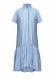 070W4124 платье с коротким рукавом для женщины цвет светлоголубой