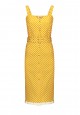 070W4127 платье без рукавов для женщины цвет желтый