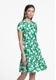 070W4163 трикотажное платье с коротким рукавом для женщины цвет мультицвет