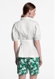 070W2612 блузка с коротким рукавом для женщины цвет белый