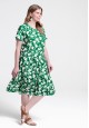070W4152 трикотажное платье с коротким рукавом для женщины цвет мультицвет