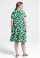070W4152 трикотажное платье с коротким рукавом для женщины цвет мультицвет