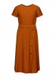 070W4154 платье с коротким рукавом для женщины цвет коричневый