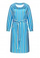070W4156 трикотажное платье с длинным рукавом для женщины цвет мультицвет