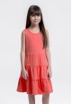 070G4161 трикотажное платье без рукавов для девочки цвет розовый