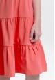 070G4161 трикотажное платье без рукавов для девочки цвет розовый