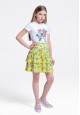 070G3361 трикотажная юбка для девочки цвет мультицвет