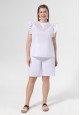 070W2655 блузка без рукавов для женщины цвет белый