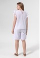 070W2655 блузка без рукавов для женщины цвет белый