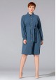 040W4170 платье с длинным рукавом для женщины цвет синий
