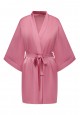 Атласное кимоно цвет розовый