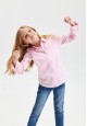 blusa  para niñas color rosa clara