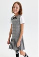 110G4104 трикотажное платье без рукава для девочки цвет серый