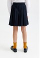 110G3303 трикотажная юбка для девочки цвет темносиний