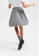 Трикотажная плиссированная юбка с узором гленчек для девочки