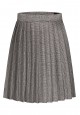 Трикотажная плиссированная юбка с узором гленчек для девочки
