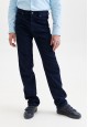 110B3101 брюки из джинсовой ткани для мальчика цвет темносиний