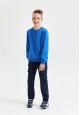 110B3205 трикотажные брюки для мальчика цвет темносиний
