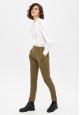 110W3201 pantalones de punto de mujer color oliva