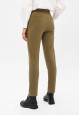 110W3201 pantalones de punto de mujer color oliva