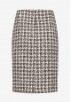 Pie de Poule Tweed Skirt